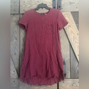 Current/Elliott Red Plaid Dress